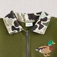 thumbnail image 6 of Ulanda Toddler Baby Boy Summer Clothes Camouflage Quarter Zip Short Sleeve T Shirt Shorts 2 Piece Outfits Set (Dark Green, 6-12 Months), 6 of 7