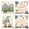 thumbnail image 6 of Lksixu Throw Pillow Covers, 18x18 Inch Hydrangea Print Pillow Cases with Zipper, Soft and Breathable Velvet Pillowcases, Farmhouse Decorative Cushion Covers for Couch Sofa Bedroom & Living Room, 6 of 8