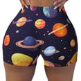 thumbnail image 2 of Fotbe Space Planet Shorts Sin Costuras – Shorts Deportivos de Cintura Alta para Mujer, Elásticos para Gimnasio, Yoga, Running o Ciclismo-Medium, 2 of 8