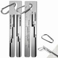 thumbnail image 2 of Metal 4/09 Shingle Gauge with Carabiner, House Roof Shingle Measuring Tool, Roof Pitch Gauge Roofing Tools 2PCS, 2 of 8