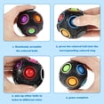 thumbnail image 4 of Rainbow Puzzle Ball Con 11 Colores Magic Rainbow Ball 3D Speed Cube Ball Alivio Del Estrés Top Rainbow Ball Desarrollo Sensorial Puzzle Ball Para Niños Adultos Muyoka Hogar, 4 of 7