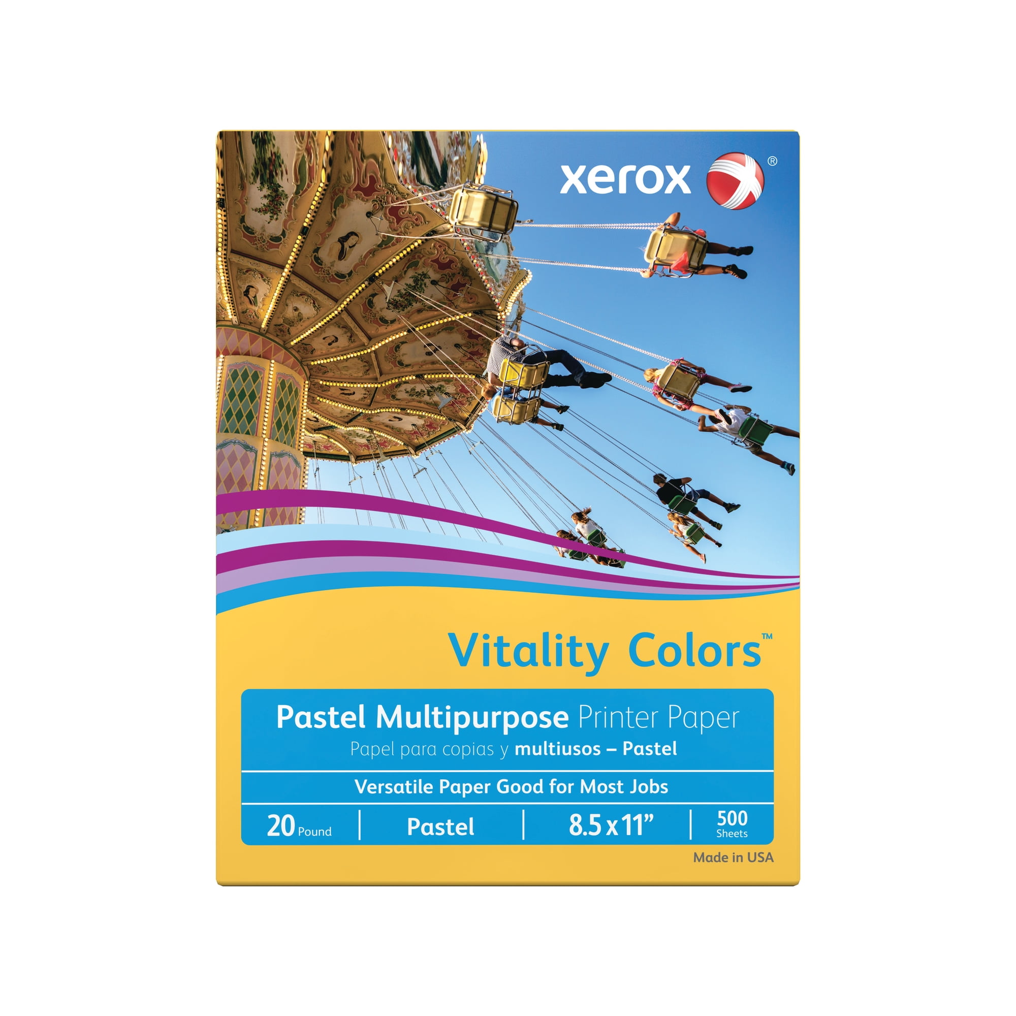 Xerox® Vitality Colors™ Multipurpose Printer Paper, Letter Paper Size