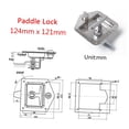 thumbnail image 2 of TEHAUX Tool Box Locks For Industrial Use Silver 1Pack, 2 of 7