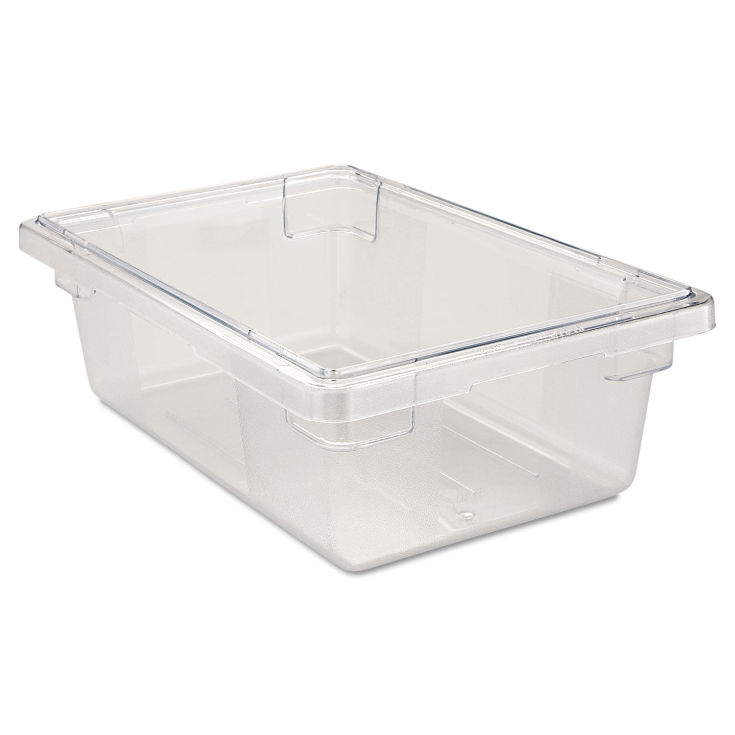 Rubbermaid Commercial Clear Polycarbonate Food Storage Tote - 26x18x15 Inches, 21.5 Gallon