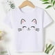 thumbnail image 2 of Gibobby Blusas Termicas Dama Ropa de camiseta de manga corta con estampado de letras de primavera y verano para niñas pequeñas y bebés （Blanco， 8-9 Años), 2 of 4