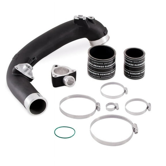 Mishimoto MMICP-JLH-18WBK Intercooler Pipe Kit Compatible With Jeep Wrangler JL 2.0L 2018-2023 Black