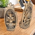 thumbnail image 4 of Resin Figurine, Strong Structure Eco-friendly Exquisite Workmanship Home Buddha Statue, Buddha Figurine, For Home Living Room Gold, 4 of 8