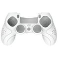 thumbnail image 2 of PlayVital Guardian Edition White Ergonomic Soft Anti-Slip Controller Silicone Case for Playstation 4, Rubber Protector Skin with Joystick Caps for PS4 Slim for PS4 Pro Controller, 2 of 9