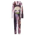 thumbnail image 5 of Demon Slayer Nezuko Unisex Onesie Pajamas Zipper Jumpsuit Hooded One Piece Sleepwear for Family Mens Womens, 5 of 8