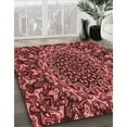 thumbnail image 2 of Ahgly Company Indoor Round Patterned DarkRed Area Rugs, 7' Round, 2 of 6