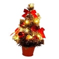 thumbnail image 3 of Árbol de mesa BLESIY Navidad artesanal con luces 20 luces 30cm, 3 of 8