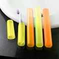 thumbnail image 5 of Travel Toothbrush Case, Plastic Plastic Brush Cover, Yellow Travel Toothbrush Case Holder, Plastic Cover for Hygiene, Set of 2 for Home & Trip, by Honglin, 5 of 7