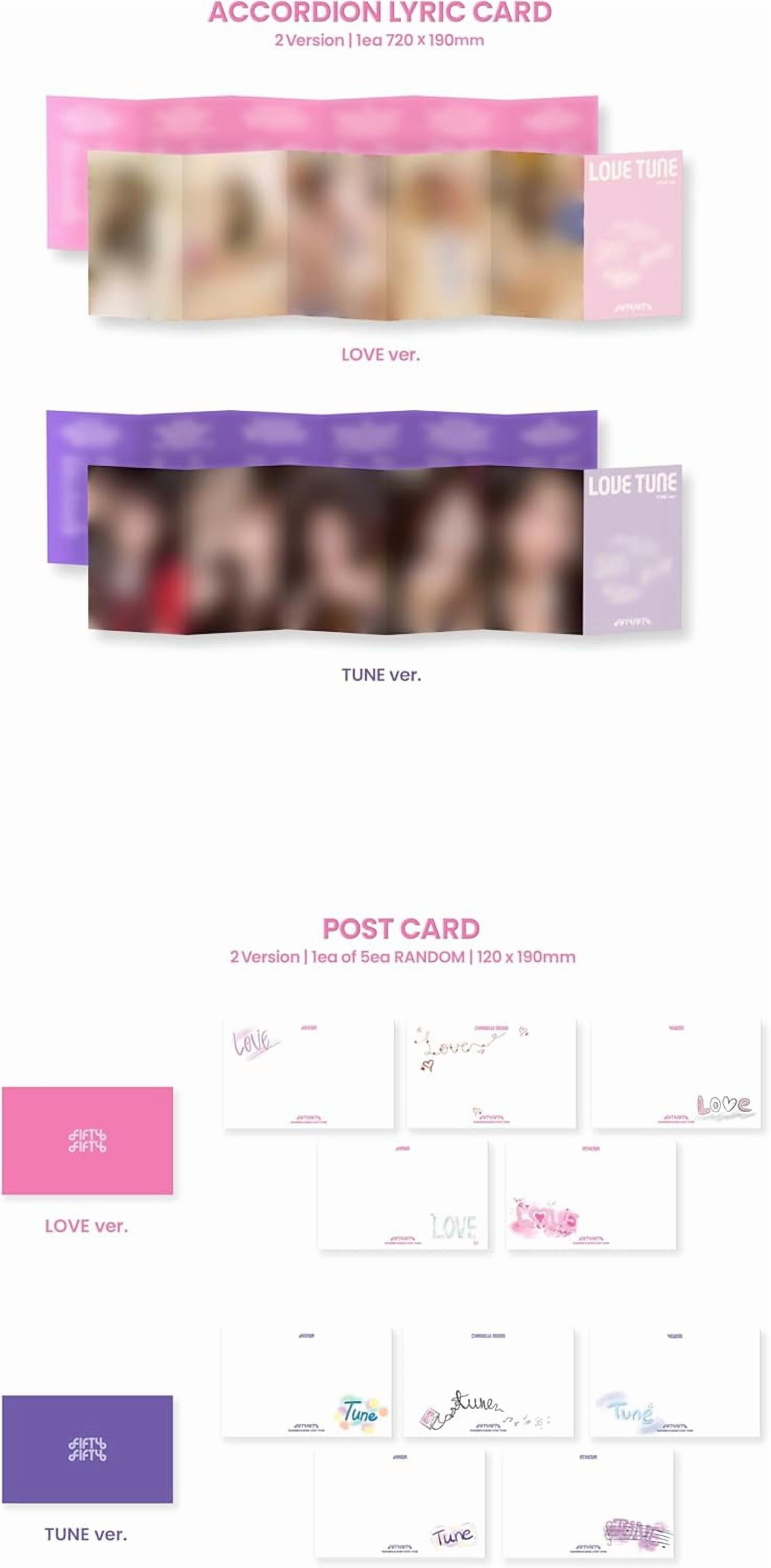 Fifty Fifty - Love Tune - incl. Booklet, Individual Photocard, Group Photocard, Sticker, Accordion Lyric Card, Postcard + Folding Poster - Music & Performance - CD