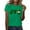 #0175-Green, variant on Ailaofu Womens St Patricks Day Shirt Green Shamrock Luck Shirts St Patricks Day Irish Clover Graphic Tshirt Tops