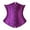 Purple, variant on Stay Corset Underbust Corset Top Women Satin Lace Up Boned Underbust Corset Gothic Corset Purple XL