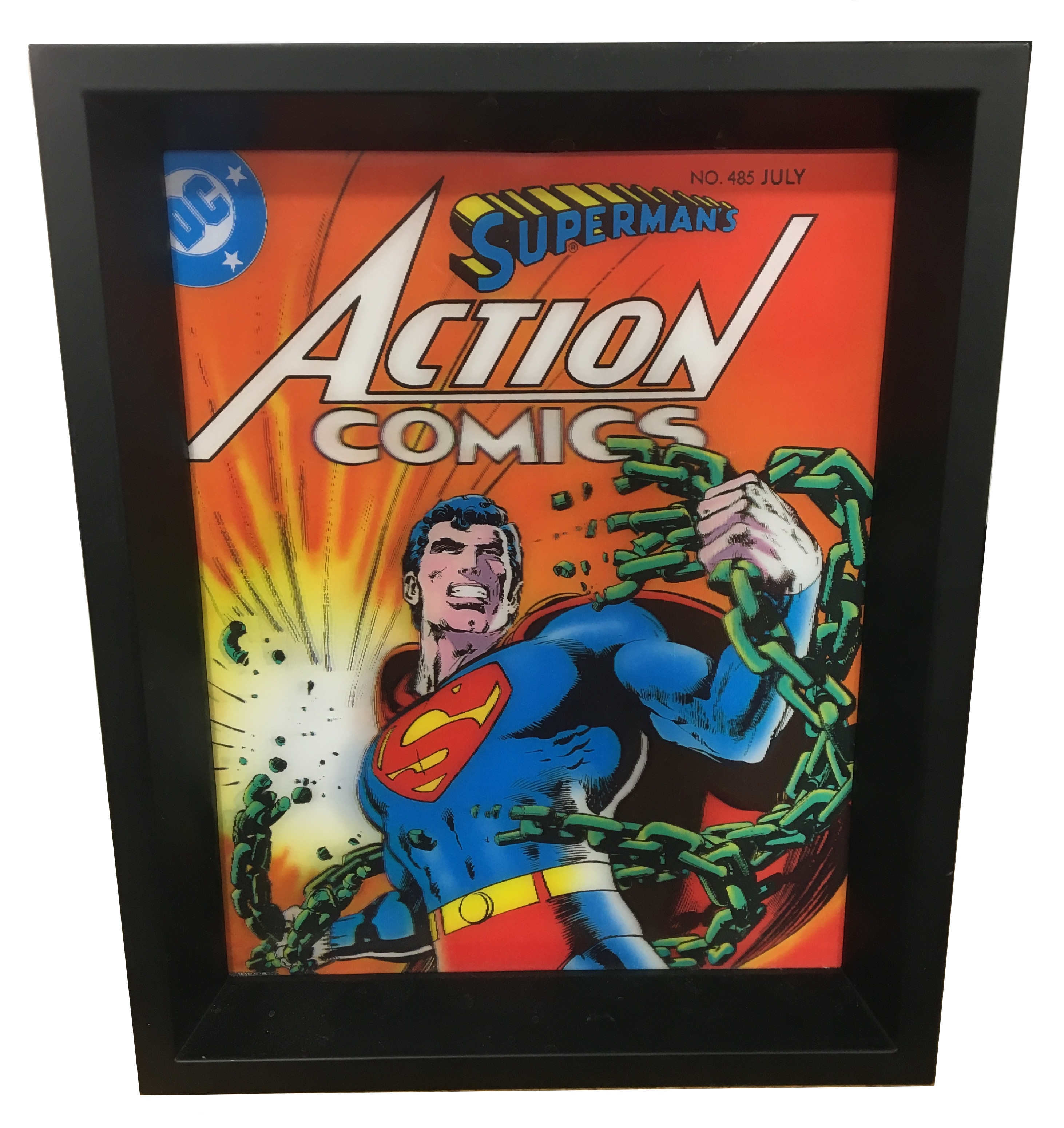 Superman Action Comics Lenticular Wall Art Home Decoration Theater