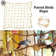 thumbnail image 3 of Luxtrada Pet Parrot Perch Bird Climbing Net Jungle Fever Swing Rope Animals Ladder Toys (11.8*7.9inch), 3 of 7