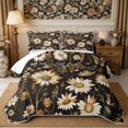 thumbnail image 2 of Manfei Rustic Wildflower Daisy Quilt Full 3-Piece,Cottagecore Blossom Full Bedspread Sets,1 Coverlet and 2 Pillowcases, 2 of 7