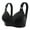 Black, variant on Women Push Up Padded Bras V-Neck Full-Coverage Bras for Large Bust Wireless Bralette Ladies Bras No Underwire Women's Full Figure Wire-Free Everyday Bra Underwear Full Coverage Bras for Women