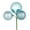 Baby Blue, variant on Vickerman 18" Burnish Orange Ball Ornament Christmas Pick, 4 per set