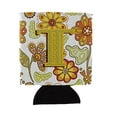 thumbnail image 2 of Carolines Treasures CJ2003-TCC Letter T Floral Mustard And Green Can & Bottle Hugger, 2 of 3