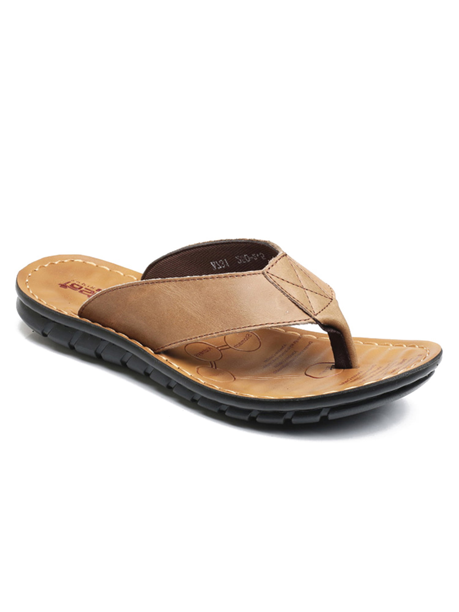 Lucky Brand Mens Blue Brown Woven Lennon Thong Flip Flop Sandals Sz 9 M 8732-4 