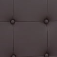 thumbnail image 4 of Lennox Tufted Upholstered Queen Size Headboard in Brown Vinyl, 4 of 8