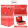 thumbnail image 3 of Security Box,Mini Steel Petty Lockable Cash Money Coin Safe Security Box Household, 3 of 7