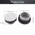 thumbnail image 2 of HUGFEGWE 12Pcs 30mm Grey Plastic Push Button Switch Hole Panel Plug CA919-115853, 2 of 7