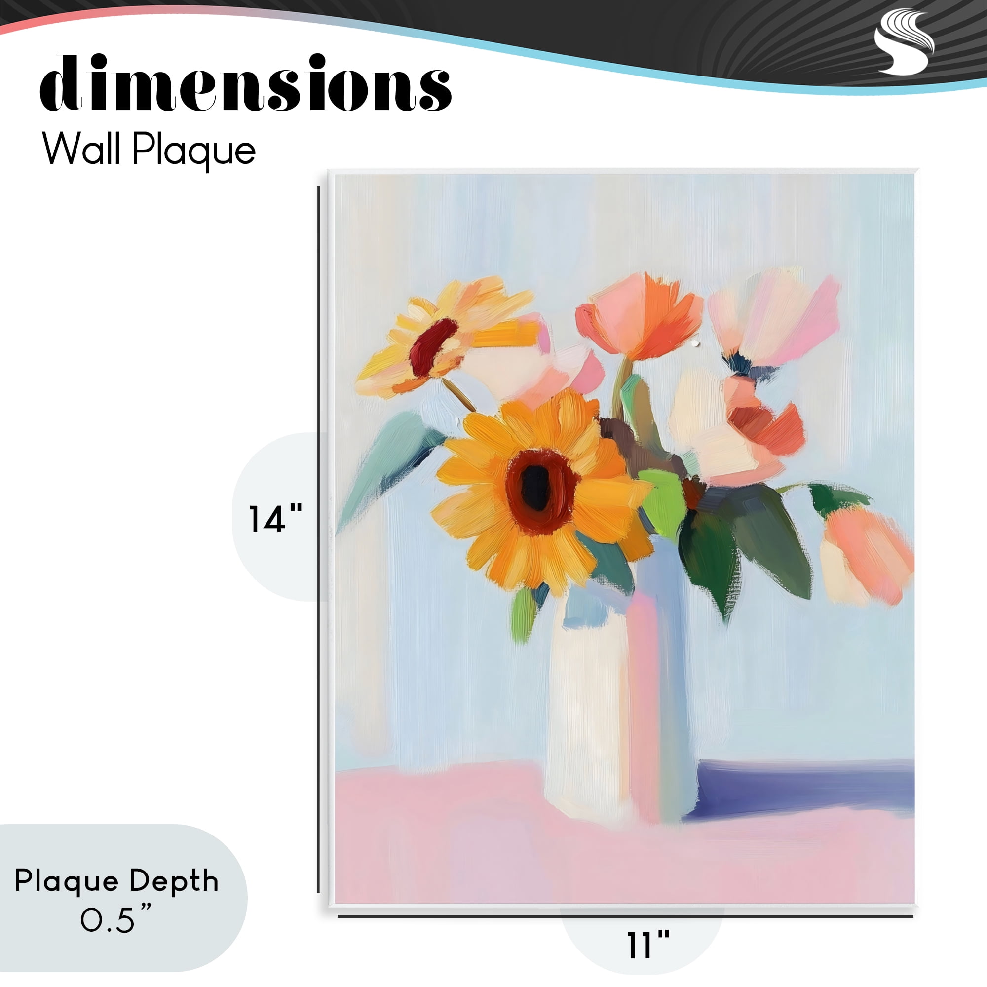 Stupell Industries Sleek Vase Bouquet Wall Plaque Art, design by The Prints Vibe