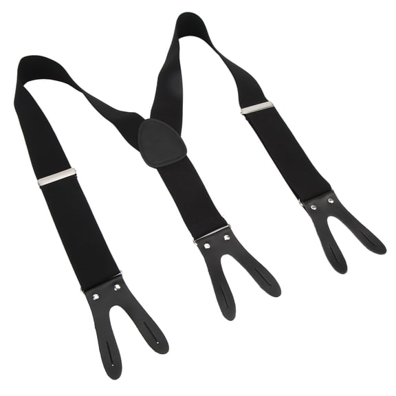 M Buder Men's Suspenders Button Type Widened Y-Shape Adjustable Elastic Pants Strap, 2.0x43.3 inches / 5x110 cm, Elegant and Comfortable Heavy Duty Trouser Braces for Dating, Work, and Daily Use