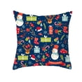 thumbnail image 1 of TureClos Christmas Pillow Cover Colorful Pillowcase Soft Innovational Cushion Case Washable Cushion Cover, 1 of 1