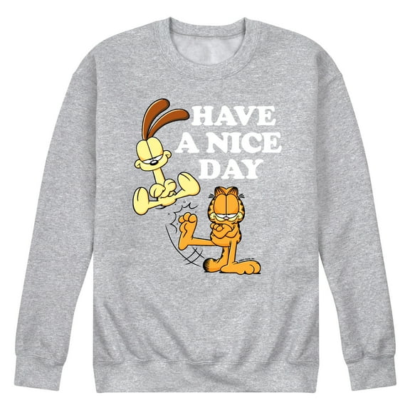 Garfield - Have A Nice Day - Men's Crew Neck Fleece Pullover