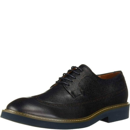 Donald J Pliner Men's GARETH-54 Oxford Leather Navy 9M