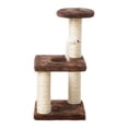 thumbnail image 2 of GROWTH TANK Chat Escalade Cadre Chat Gratter Conseil Arbre Chat Jouet Carré Base Brun, 2 of 9