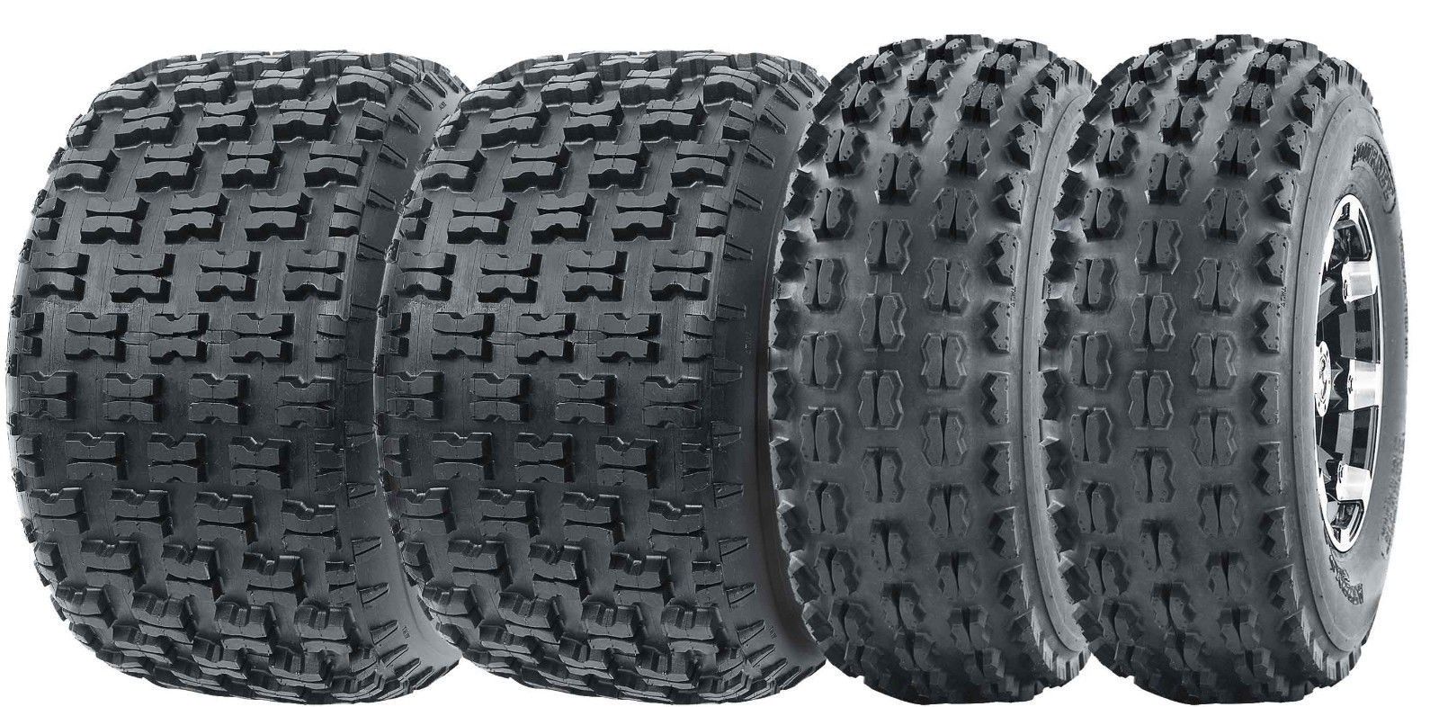 2 VANACC 4 Tire Front set 22X10-10 4 ply ATV Tires 22x7x10 22x10x10 Tubeless 22X7-10 Rear 2 