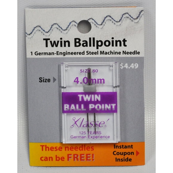 Klasse Twin Ball Point Size 80 1 Pack