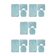 thumbnail image 2 of Ruiboury 3piece Non-Slip Bathroom Mat Set Easy To Clean Comfortable And Eco-friendly Non-Slip Chenille Bath Rug Polyester PJ210908-A010 5Set, 2 of 6