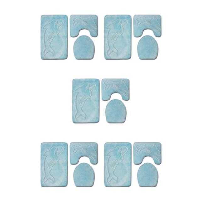 Guardoinrt 3pcs/set Stylish And Comfortable Bath Mat For Chic Bathroom Decor Easy PJ210908-A010 5Set