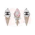 thumbnail image 2 of Pavlova, Martina 18x13 Gold Ornate Wood Framed with Double Matting Museum Art Print Titled - Ice Cream, 2 of 4