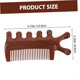 thumbnail image 2 of Peine de sándalo de dientes anchos para cabello rizado y ondulado con diseño ergonómico para masaje del cuero cabelludo., 2 of 5