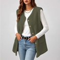 thumbnail image 5 of XRoczxe Women's Sherpa Fleece Vest, Button Down Sleeveless Warm Coat with Pockets, Casual Soft Fuzzy Outerwear for Fall Winter Layering & Daily Wear, 5 of 8