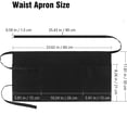 thumbnail image 2 of 6Pcs Server Apron with 3 Pockets, for Women and Man, Water Resistant with Long Waist Strap Reinforced Seams, for Restaurant Server, 2 of 7