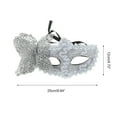 thumbnail image 2 of Unique Bargains 1 Pc 3D Butterfly Half Face Party Mask for Masquerade Party White, 2 of 5