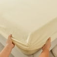 Winter Warm Fitted Sheet Stars Pinted Flannel Fleece Bed Sheet for