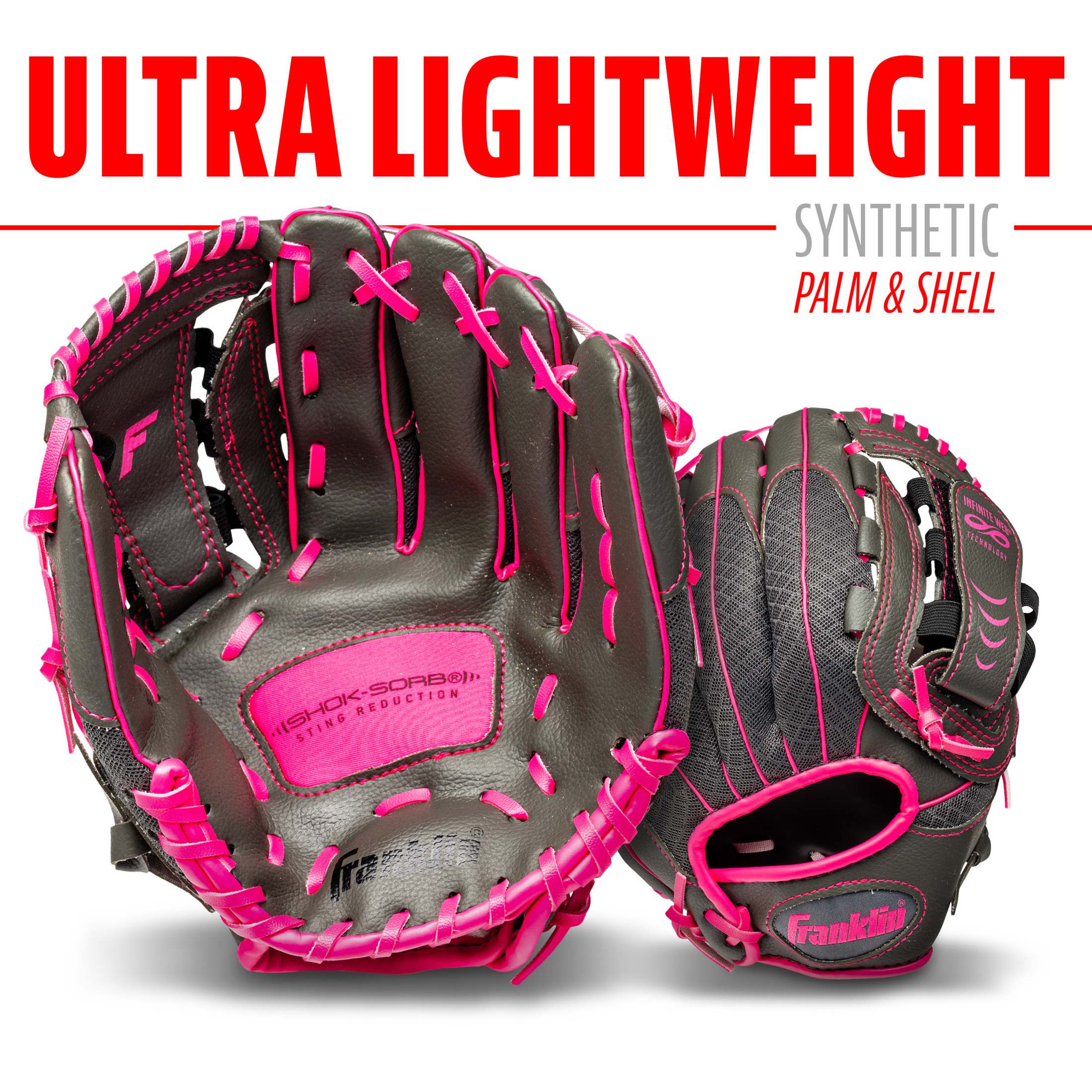 Franklin Sports Shok-Sorb Kids Teeball Glove, 10.5in photo 4