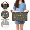 thumbnail image 5 of Yayeee Foldable Storage Basket for Shelves Waterproof Cloth Bins with Handles, Green Forest Fox Pattern, 5 of 7