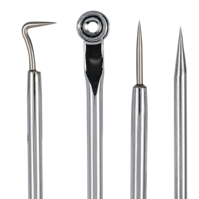 Aiguille de Retrait de Points Noirs, Pratique en Acier Inoxydable pour Nettoyer le Visage