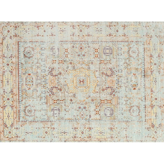 Ahgly Company Machine Washable Indoor Rectangle Traditional Light French Beige Brown Area Rugs, 2' x 5'