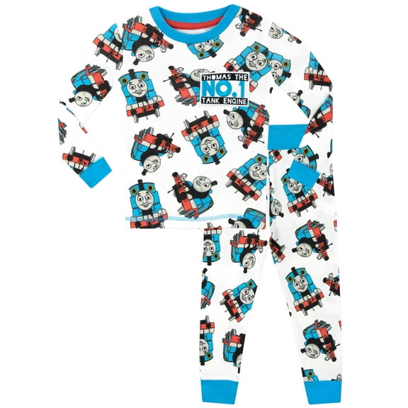 Thomas & Friends Boys Thomas The Tank Pajamas Blue Sizes 2T-7